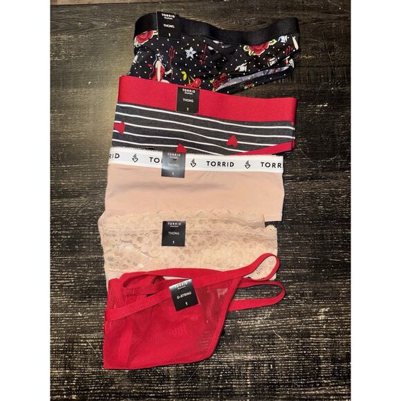 Lot of 5 Torrid Thong Panties Size 1X 1 - Picture 1 of 7